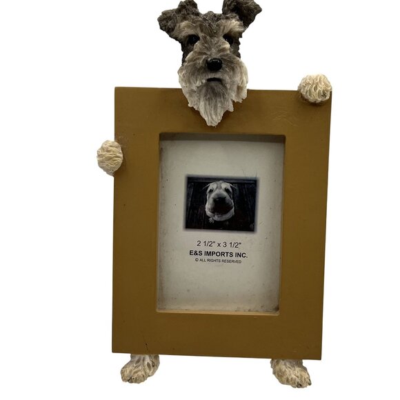 E & S Imports NEW Schnauzer Picture Frame Pawsitively Perfect Dog Lovers Gift - Picture 3 of 11